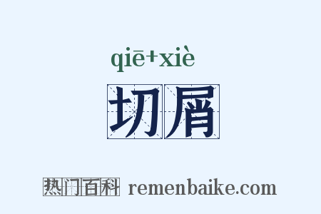 切屑是什么意思的图片
